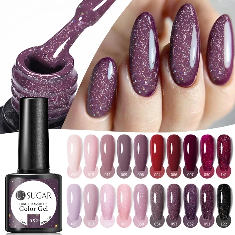 Nude Glitter Gel Nail Polish for Stunning Manicures