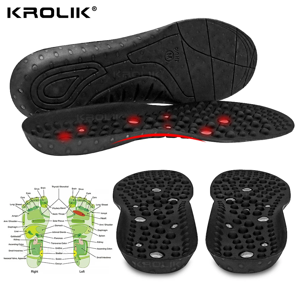 

Магнитные стельки для обуви, дышащие спортивные вкладыши для акупрессуры ног, впитывающие пот дезодорирующие прокладки, забота о здоровье