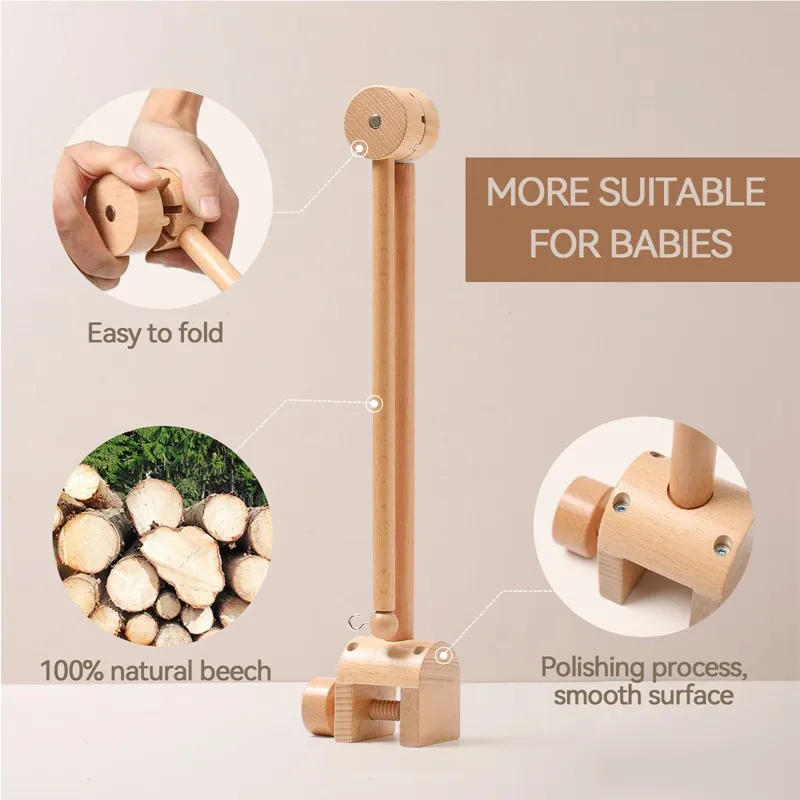 Baby Mobile Bed Bell Bracket Bed Bell Newborn Baby Toys Crib