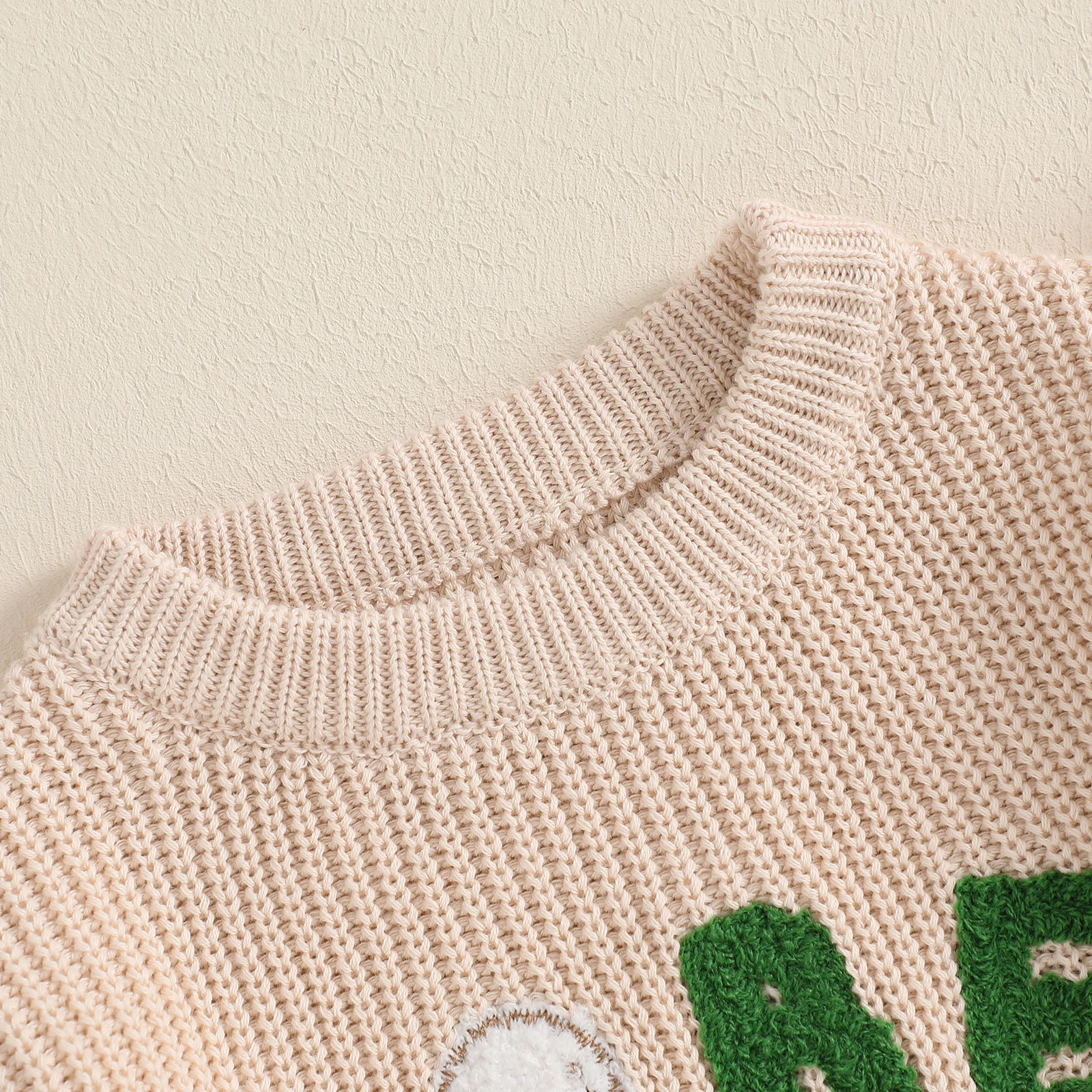 Winter Fall New Baby Knitted Sweater for Girl Boy Fashion Golf Letter Embroidery Long Sleeve Crew Neck Toddler Knitwear Pullover