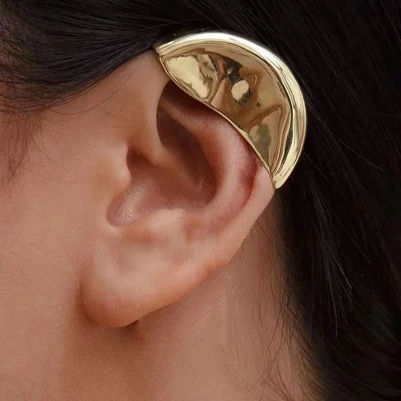 1pcs Punk Auricle helix Ear Cuff Clip On Earrings Without Piercing men Women Cover Earings clip