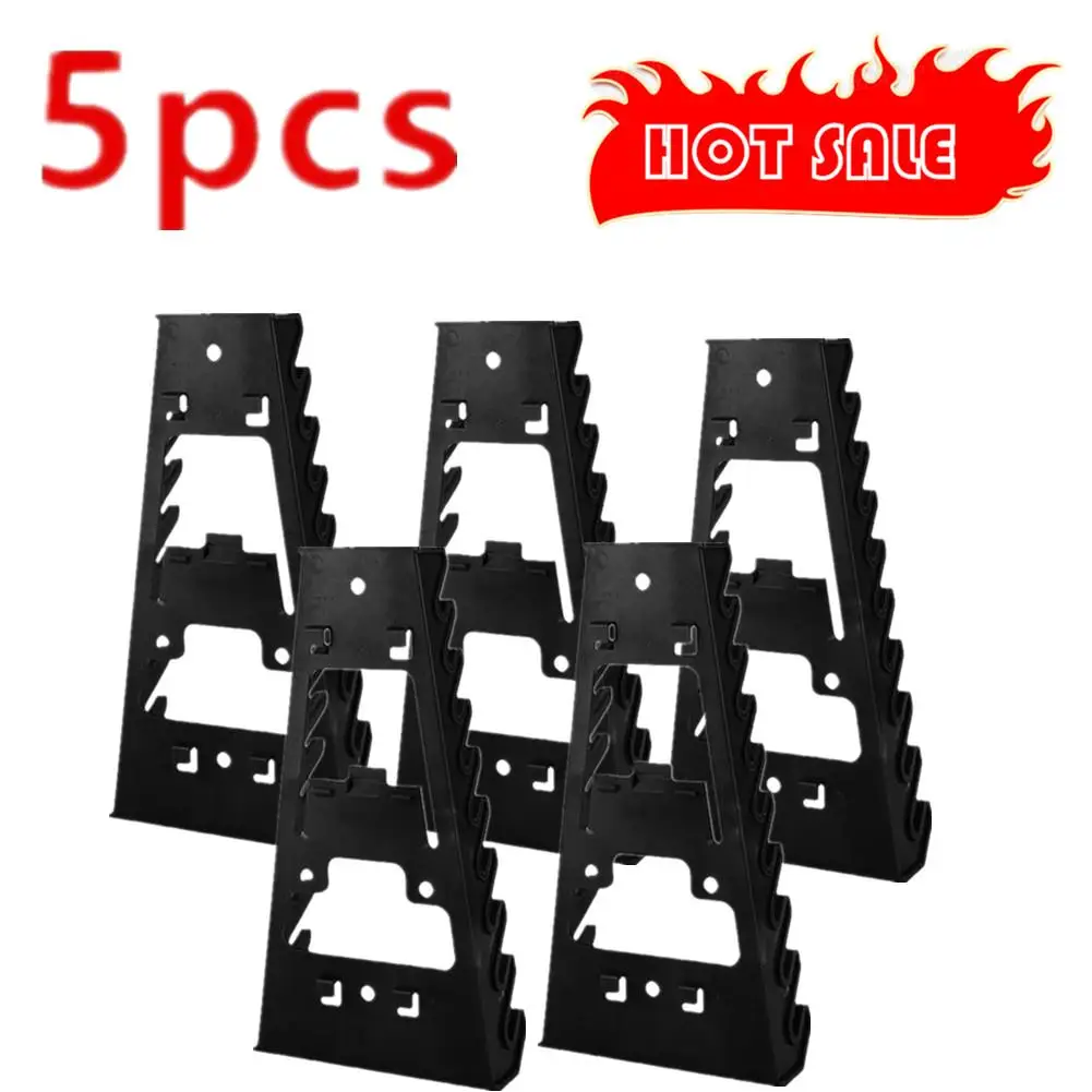 5PCS Tool Organizer Wrench Spanner Sorter Holder Wall Mounted Tray Rack Storage