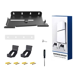 Sleek Wall Mounted Console Stand with Dual Controller Mounts (1Set)