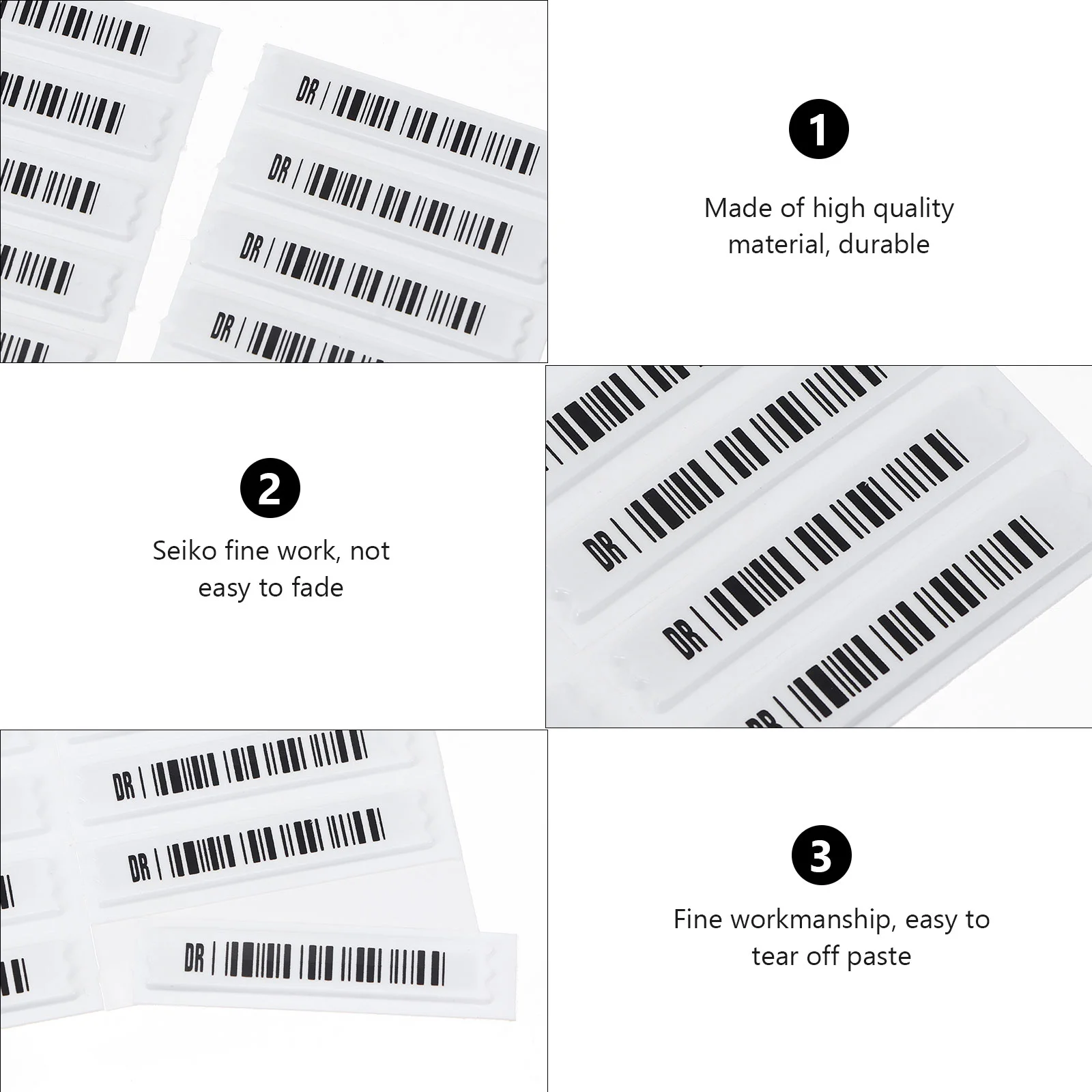 AM Security Tags Soft Label with Barcodes for Retail Store Labels-Theft System Machine Self-Adhesive DR Label Stic