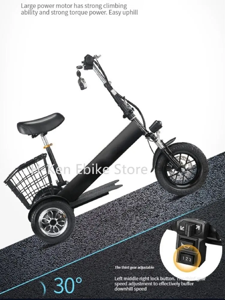 Portable Mini Folding Electric Tricycle For Adults 12