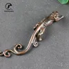 Antique Copper Dragon Beast Statue Pen Holder Desk Ornament Home Decoration Craft Accessories Retro Brass Zodiac Animal Figurine 6
