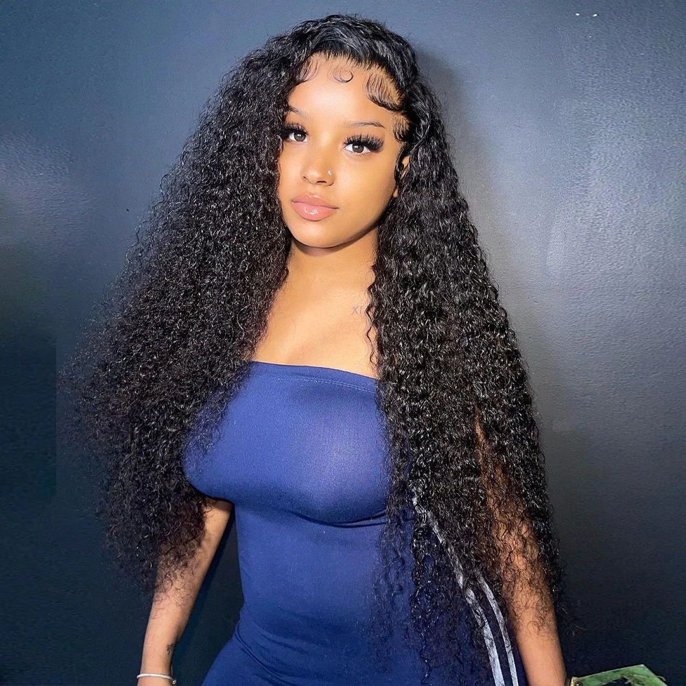 

30 34 Inch Curly Human Hair Wigs 13x4 Water Wave Lace Front Wig Glueless Pre Plucked Deep Wave Hd Lace Frontal Wig For Women