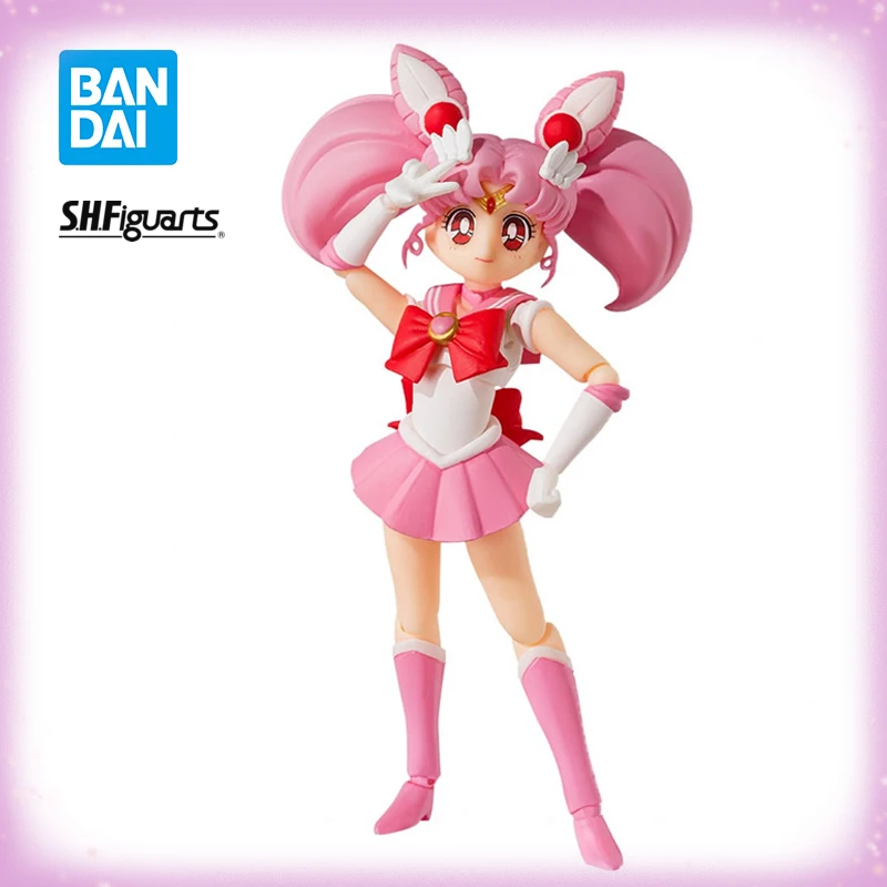 17Cm Bandai Original Shfiguards Sailor Moon Chibiusa Animation Color Edition- Sfh Action Figure Model Giocattoli Per Bambini Da Collezione Regalo