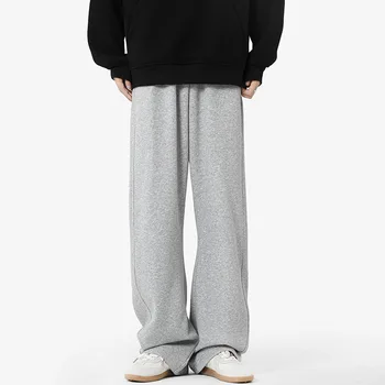 Pantaloni casual giapponesi 2025 Felpe con cappuccio da pavimento drappeggiate larghe di marca alla moda autunno e inverno da uomo 1