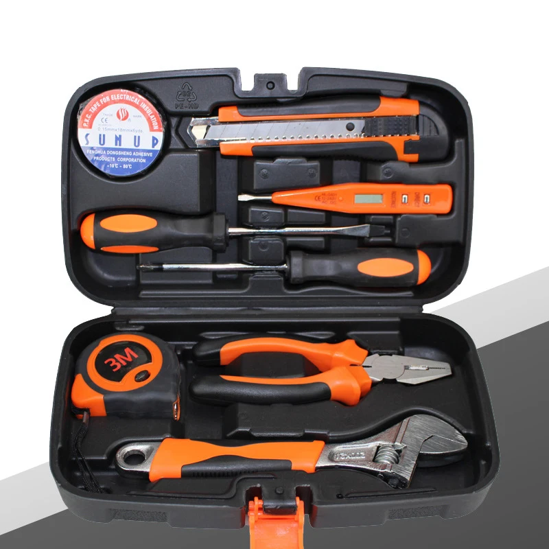 

9-piece hand tools carbon steel small household vehicle tool set