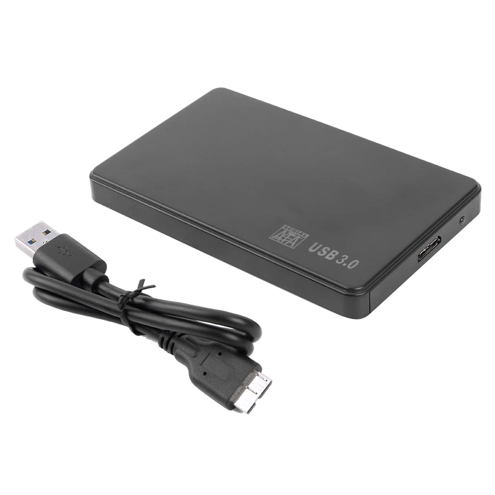 2.5 인치 하드 드라이브 케이스 SATA USB3.0 HDD 케이스, 휴대용 하드 디스크 인클로저, 윈도우 98 SE ME 2000 호환, 5Gbps
