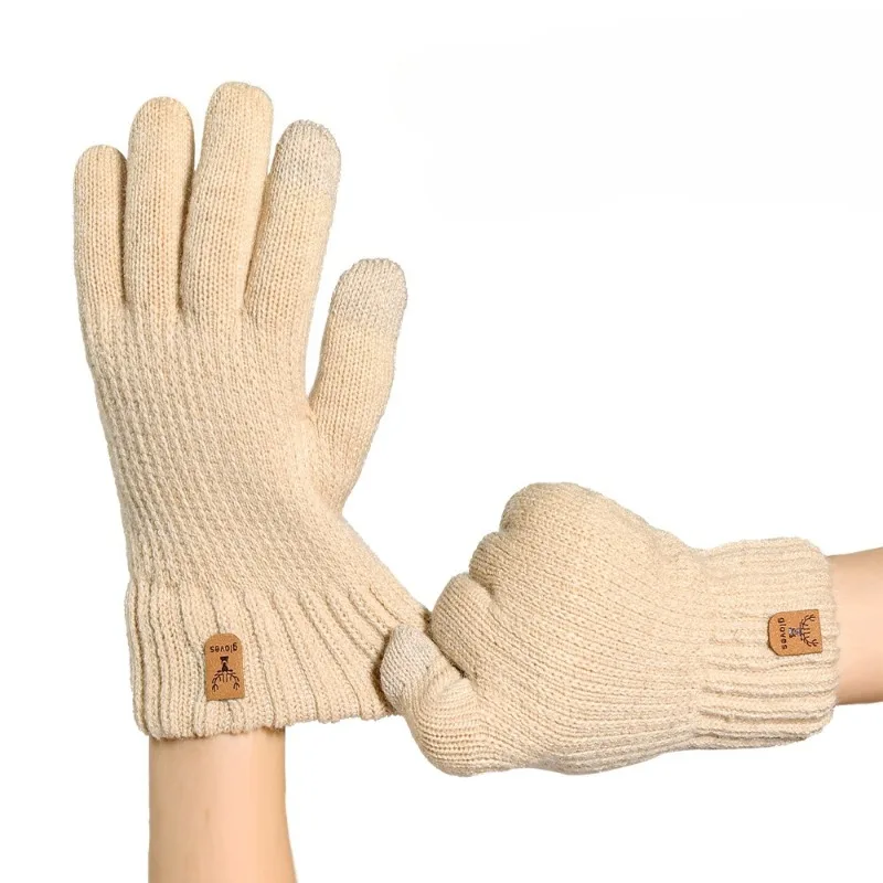 Thermal Touchscreen Gloves - Unisex Knit Winter Gloves with Touch-Sensitive Fingertips, Machine Washabl   for  Cycling,