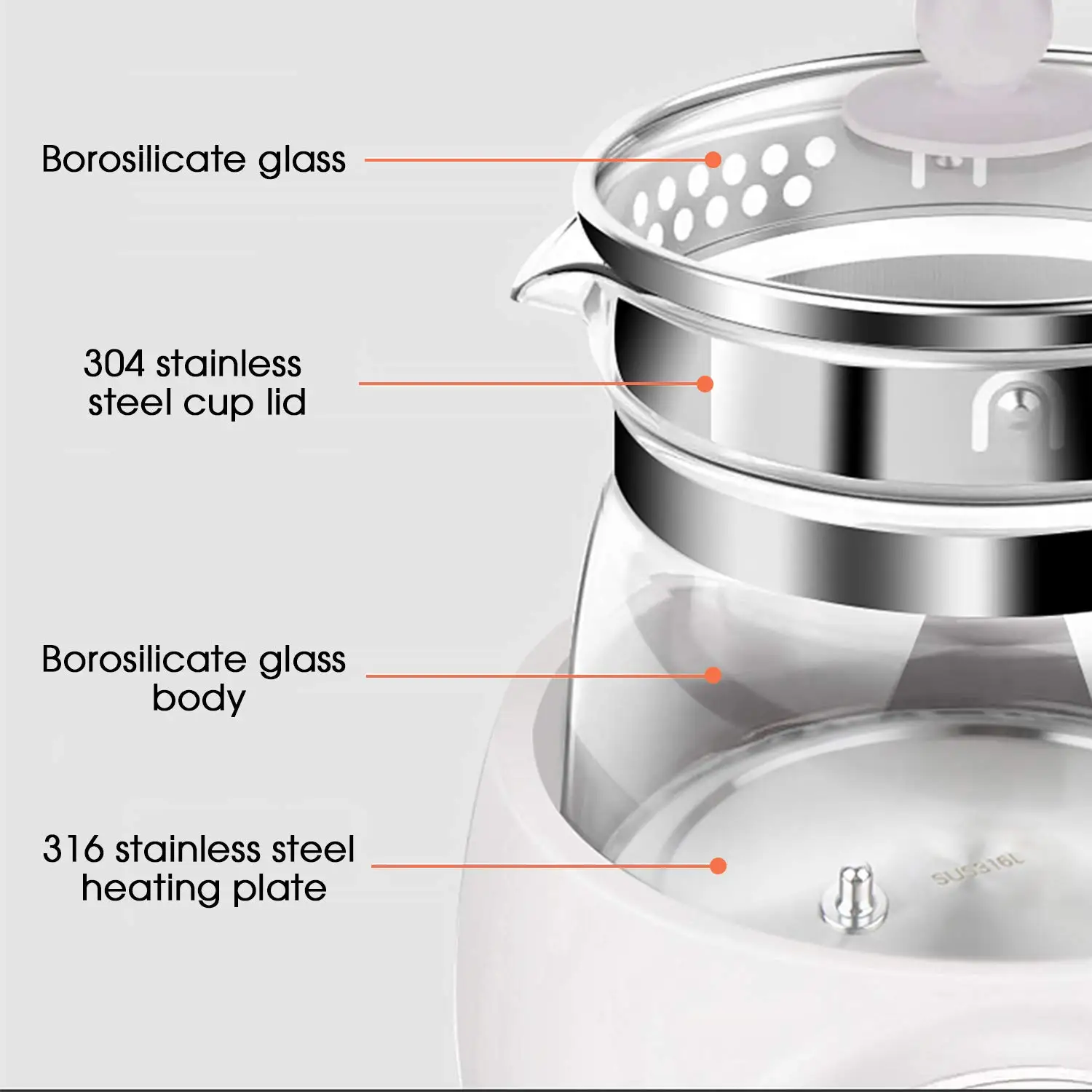 Baby Formula Kettle Warm Water Dispenser for Making Formula Accurate Temperature Control Boil-Dry Protection 24h Keep Warm 1.5L electric kettle,bottle warmer,milk bottle heater