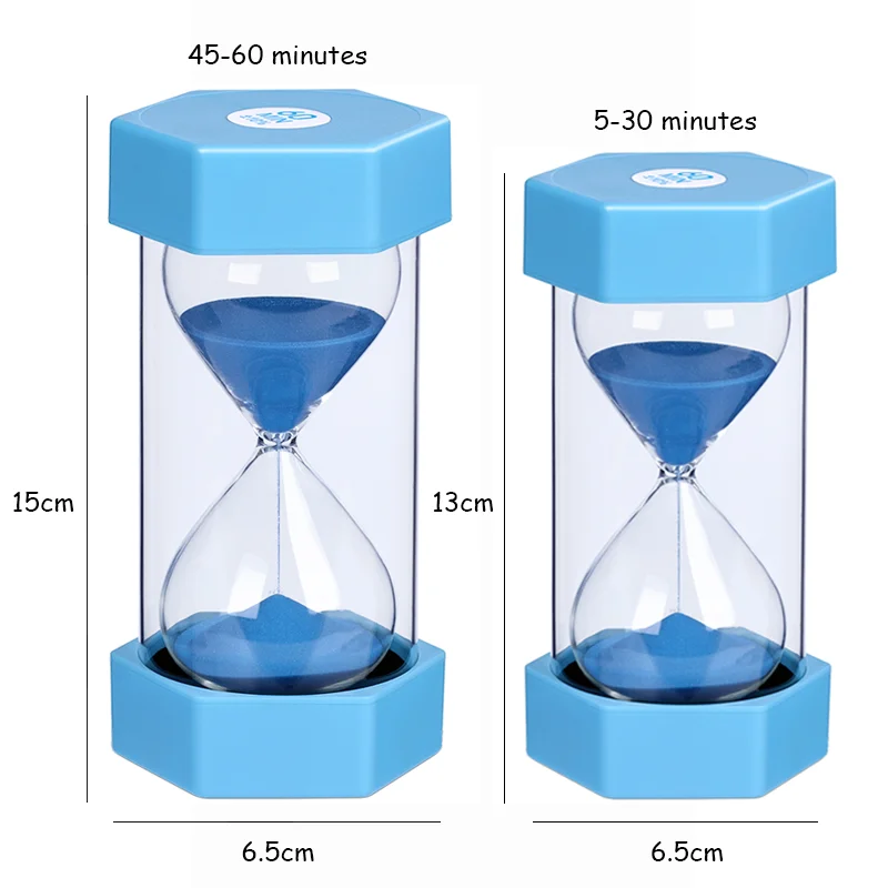 5/10/15/30/45/60 Minutes Hexagon Fall-proof Hourglass Children's Gifts Learn Timer Craft Ornaments Birthday Present Sand Clock