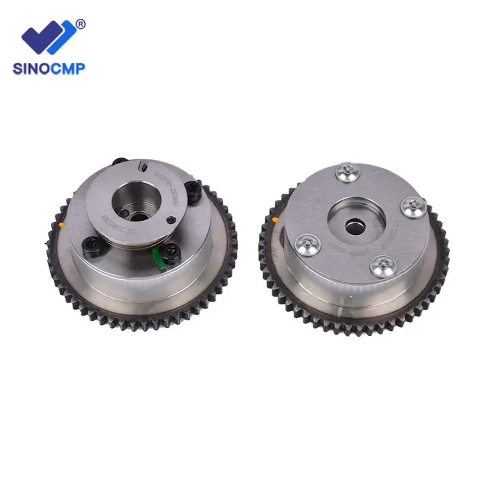 

2pcs/set CVVT Intake and Exhaust Camshaft Gear Sprocket 243502E001 243702E000 for Hyundai Kia Elantra Forte Koup 1.8L