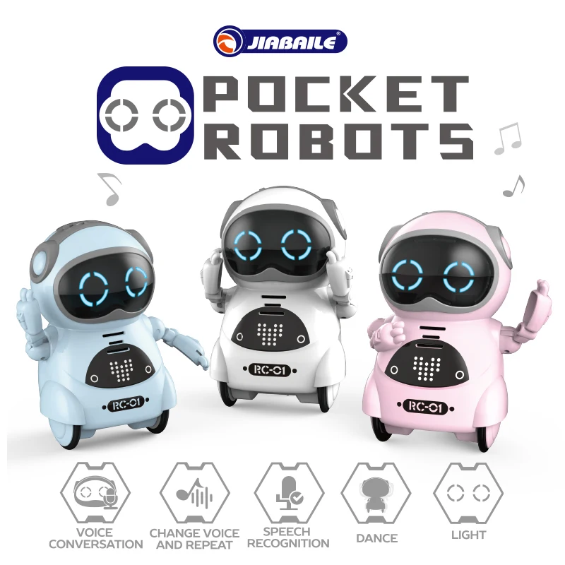 Spanish 939A Pocket Robot Talking Interactive Dialogue Speech Recognition Record Singing Dancing Telling Story Boy Girl RC Toys 4
