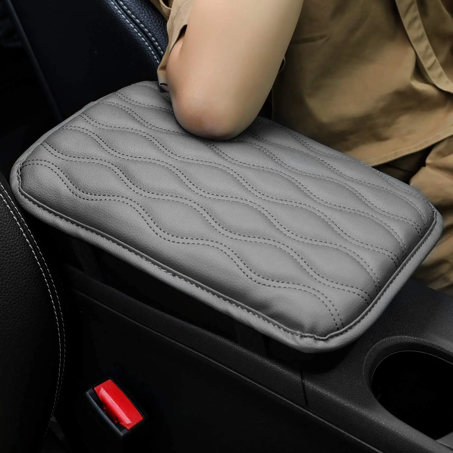  Leather Car Armrest Box Pad - 2023 New Waterproof Car Center  Console Cover Pad, Leather Auto Armrest Cover, Universal Arm Rest Cushion  Pads for SUV/Truck/Vehicle (A - Gray) : Automotive