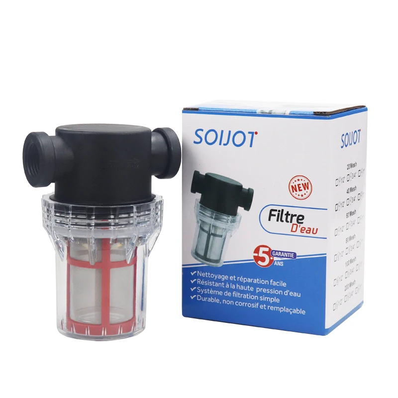 Garden Watering Filter 1/2'' 3/4'' 1'' Plastic Irrigation System Impurity Prefilter Aquaculture Household Water Pipe garden watering filter