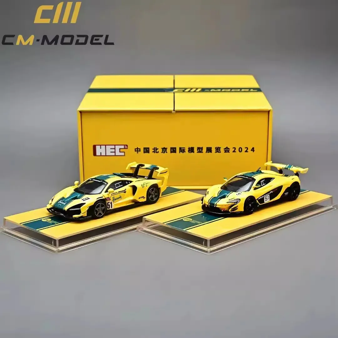 CM 1:64 Beijing Exhibition HEC Karen Messena P1 GTR two-car set alloy model