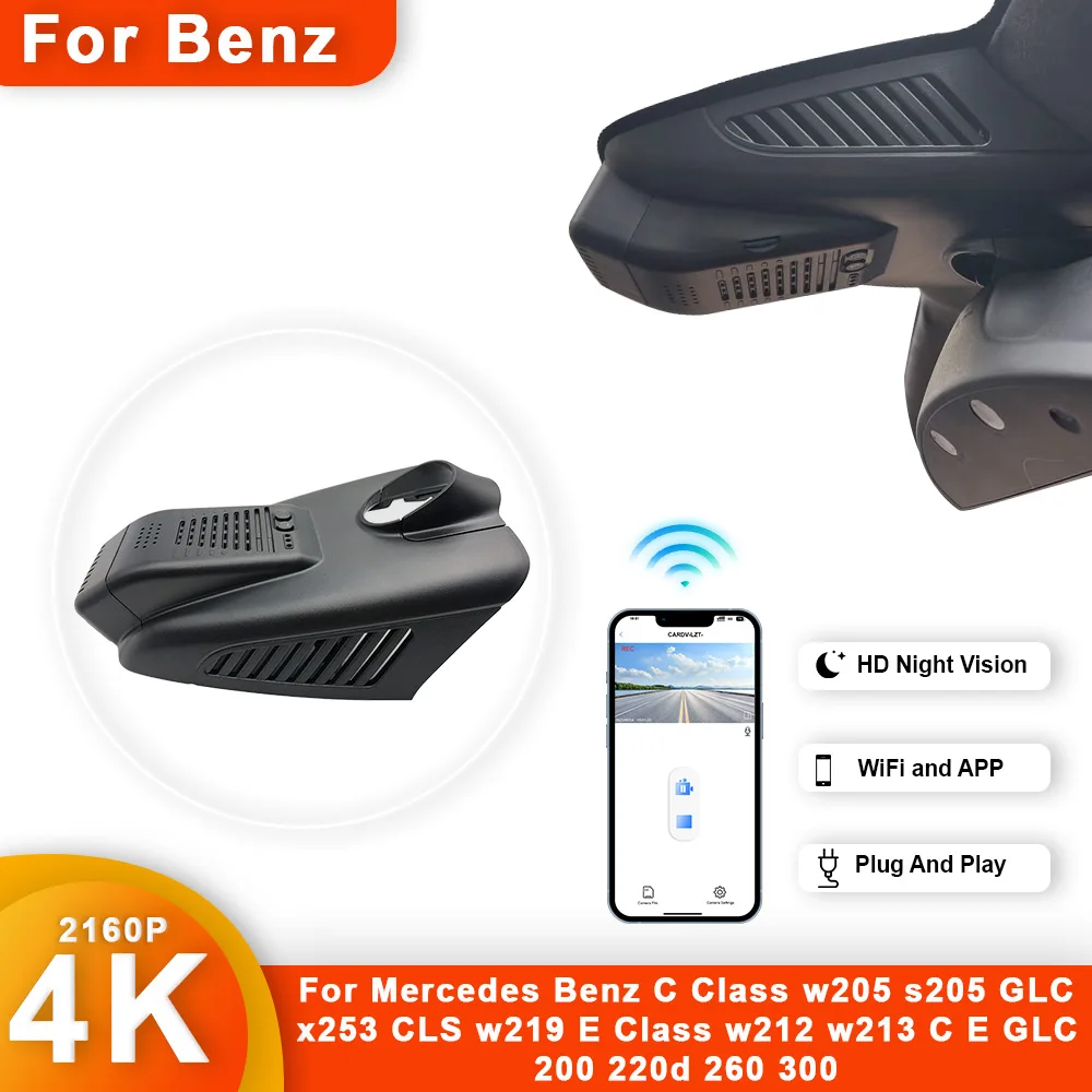 Dash Cam For Mercedes Benz C Class w205 s205 GLC x253 CLS w219 E Class w212 w213 C E GLC 200 220d 260 300 Dvr Dashcam