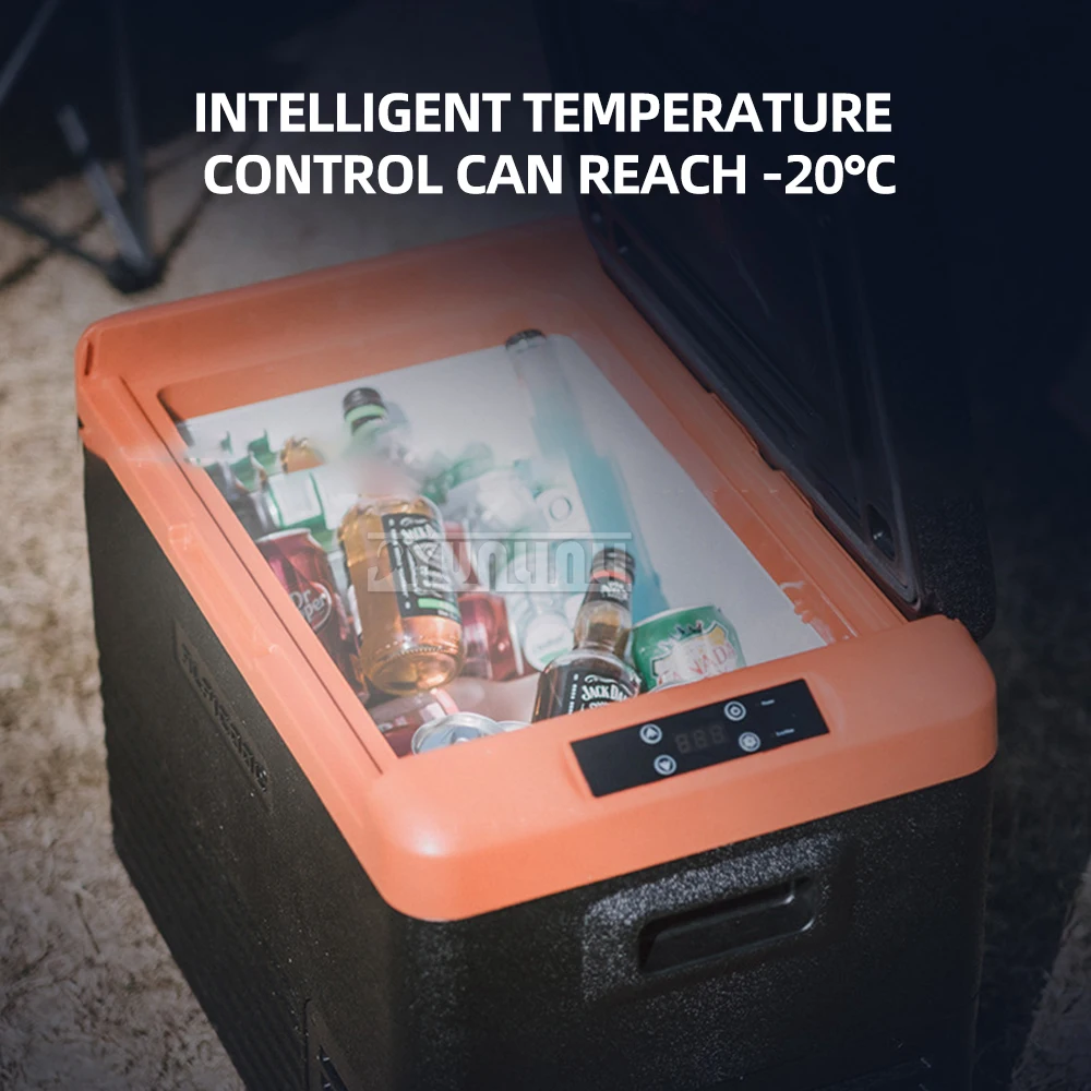 Outdoor Refrigeration Refrigerator Dual Use in Car and Home 30L Portable Refrigerator Compressor Cooling Freezer Camping 3