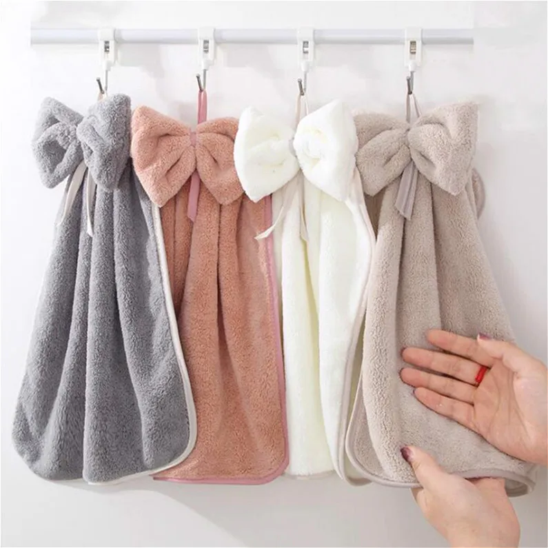Hand Towel Microfiber Fabric Quick-Dry Water absorption Dry Hanging Wash Kids Daily Using Kitchen Toilet microfiber towel,hand towel,microfiber hand towel