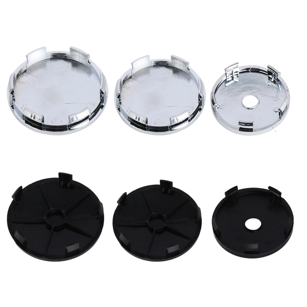 Car Wheel Center Hub Caps 4PCS 60MM 63MM 68MM for Volkswagen VW GTI R Golf Polo Tiguan Passat
