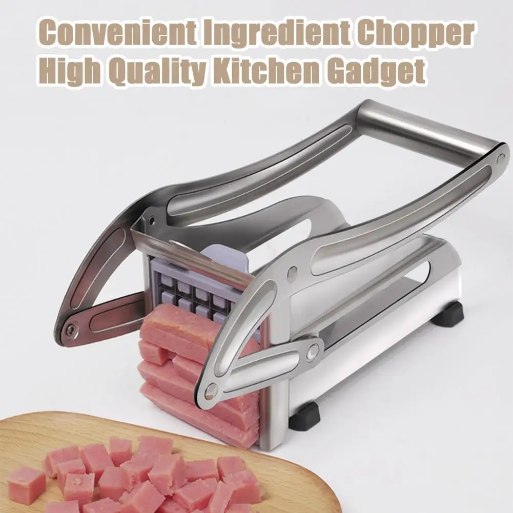 

Professional Grade Potato Cutter Stainless Steel Potato Slicer Cutter for Home Use Sharp Blade Vegetable Chopper Fries Cutting