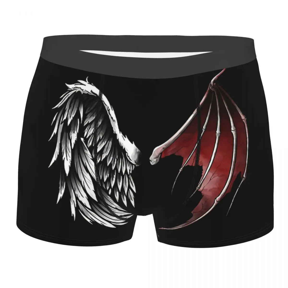 

Lucifer Wings Man's Boxer Briefs Underpants Baphomet Highly Breathable High Quality Sexy Shorts Gift Idea
