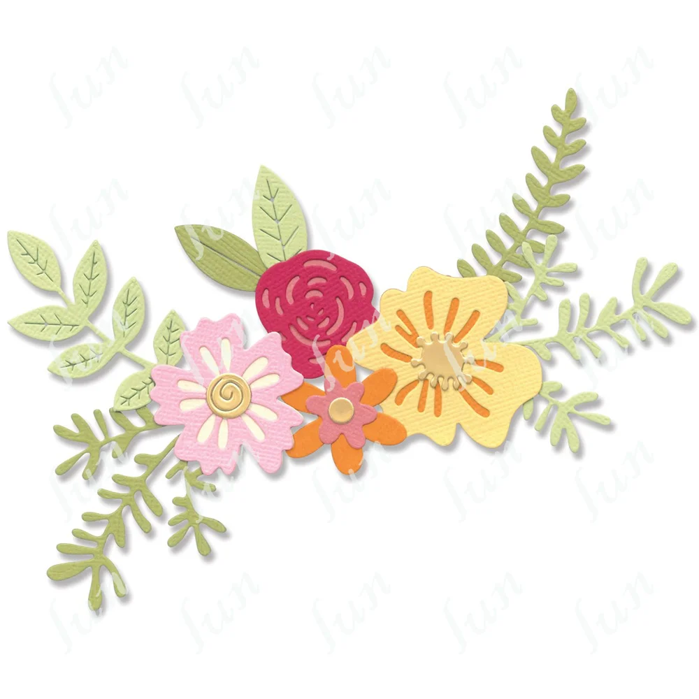 

Scrapbooking Decoration Floral Cluster Metal Cutting Dies Stencil Embossing Template Diy Greeting Card Album Handmade Molds