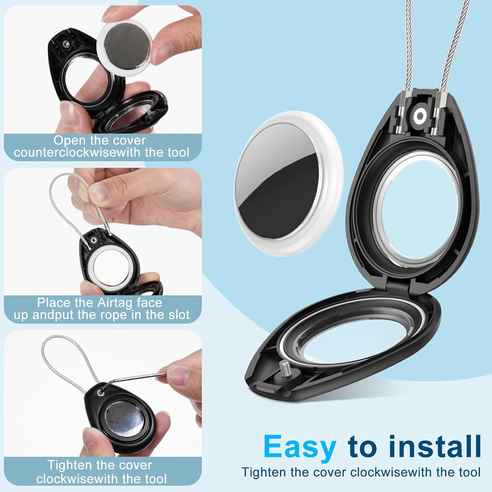 Waterproof Silicone Anti-Loss Keychain Holder