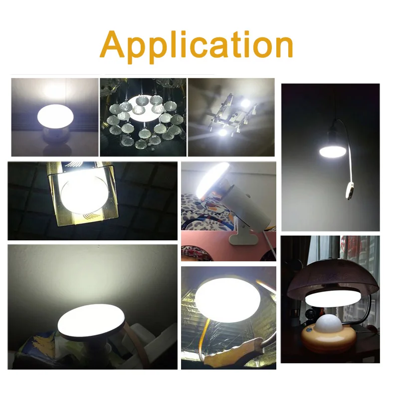 LED Bulb AC 220v E27 Base Household Energy Saving Lamp 12W Indoor Lighting Flying Saucer Light 6500k Ceiling Lamp Garage Light led lamp
