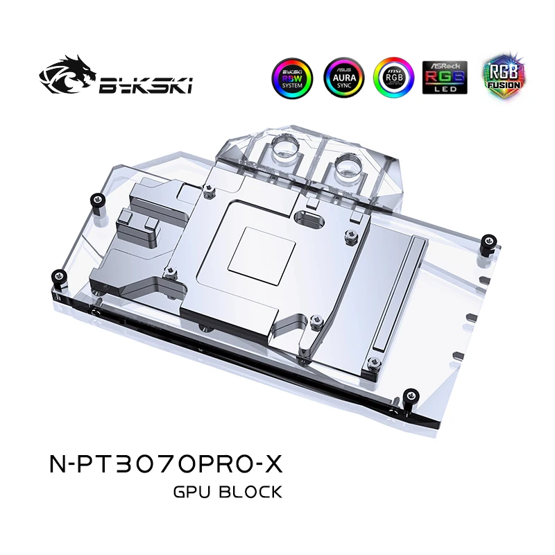 Bykski Water Block Use for Palit RTX 3060TI/3070/3070TI/3060 GamingPro OC  GPU Card / Copper Radiator /A-RGB / RGB N-PT3070PRO-X