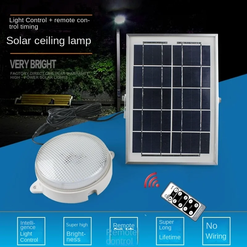 

Ultra-bright outdoor solar lamp remote control lamp outdoor waterproof courtyard lamp household indoor lighting ceiling lamp