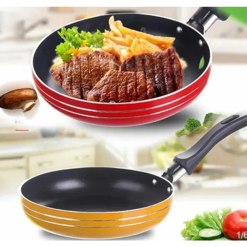 1pc 12cm Mini Frying Pan Non-Stick Steel Frypan Pot Saucepan For Cookware Kitchen Cookware Fry Eggs Tools Frying
