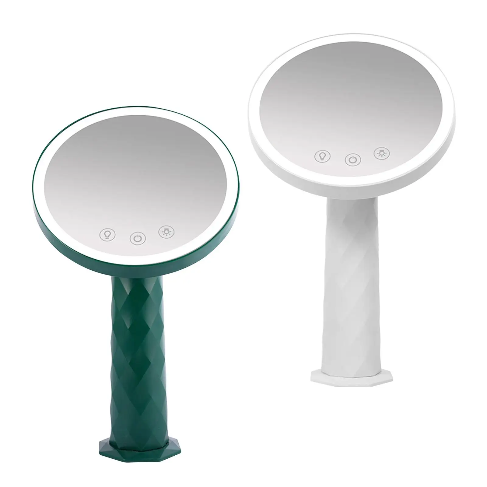 Travel Makeup Mirror USB Rechargeable Stable Base Cosmetic Vanity Mirror for Hotel Home Dressing Table Girl Gift Bathroom