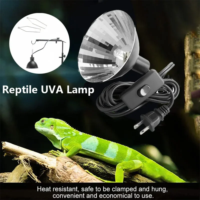 UVA+UVB Full Spectrum Heating Lamp Reptiles Box Turtle Sunbathing Lamps Amphibian Breeding Box Accessories Reptile Heating Lamp