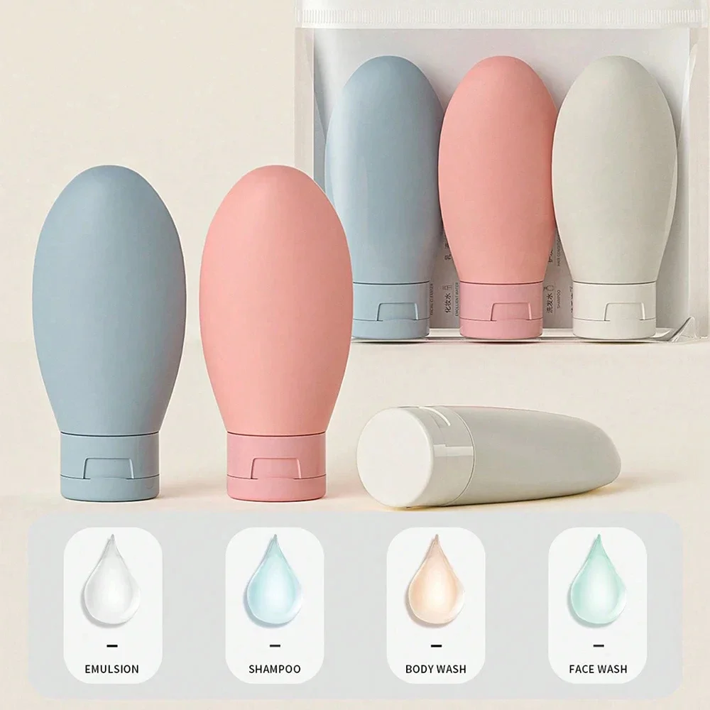 Travel Bottles Set with Storage Bag - Empty Liquid Containers for Creams, Lotions, and Sprays