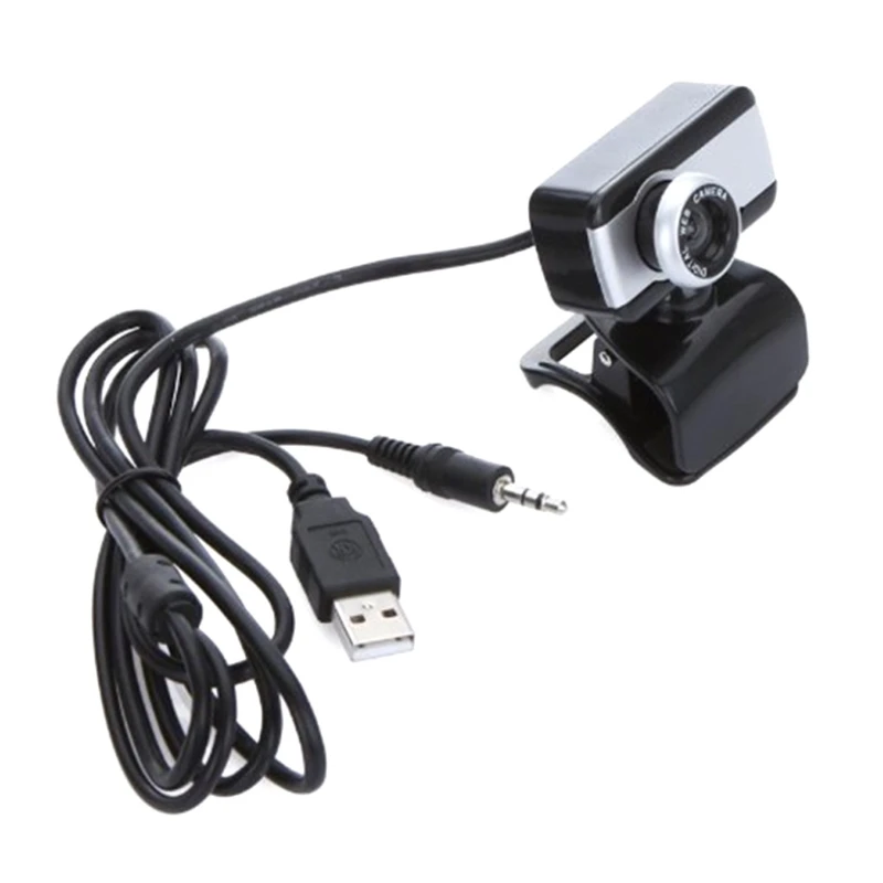Laptop Computer Replacement Accessories Webcam Built-in Stereo Microphone PC Camera USB Camera Black Portable 1 pc webcam pc web camera computer camera