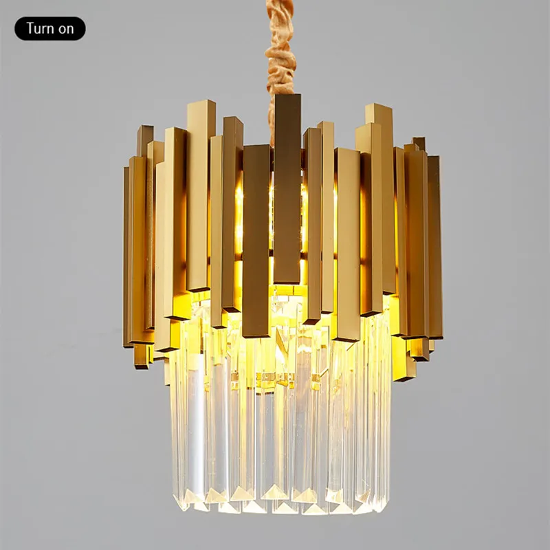 

Modern Crystal Chandelier Luxury Pendant Lamp For Living Dining Room Bedroom Decorative LED Chandelier Kitchen Island Light