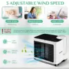 Portable Air Conditioning Fan 3 Speeds Mini Air Conditioner Anion Purifier Humidifier Desktop USB Air Cooling Fan Air Cooler 4