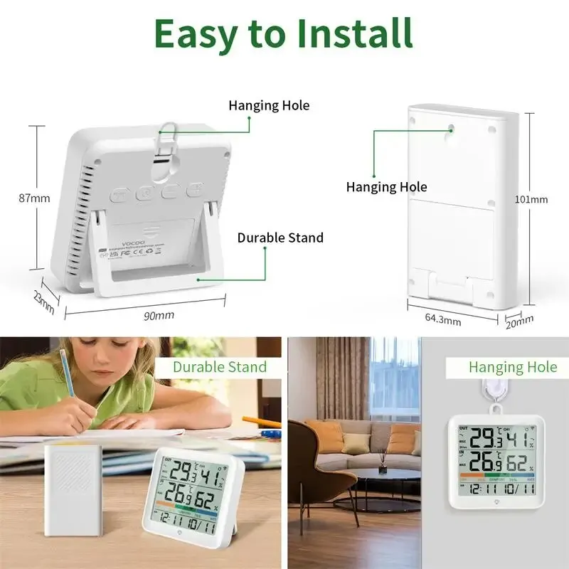 Wireless Indoor Outdoor Weather Station 3