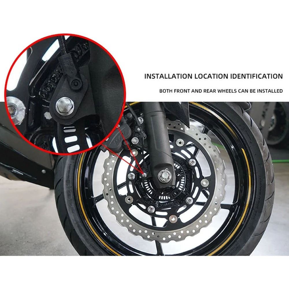 Motorcycle ABS Sensor Front and Rear Wheel Brake ABS Sensor Cover Accessories for Kawasaki Ninja 400 Z400