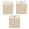 3Pcs Painted Wood Piggy Bank Square Wooden Saving Jar Kids Multi Function Coin Case Money Box Home Decor Storage Box Toy Gift 1