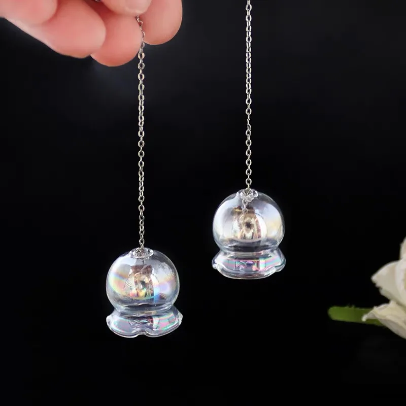5/8/10/15/20X Japan Wind Bell Wind Chimes Craft Glass Bottle Furin Home Decor DIY Earring Pendant Spa Kitchen Office accessory
