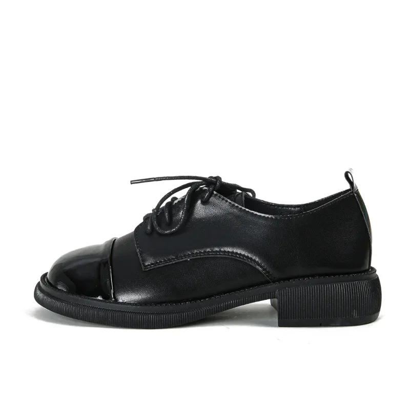 Oxford Shoes For Women Black Shoes For Women Fashion Womens Comfort Flats Creepers Sepatu Wanita Korea Bayan Ayakkabi
