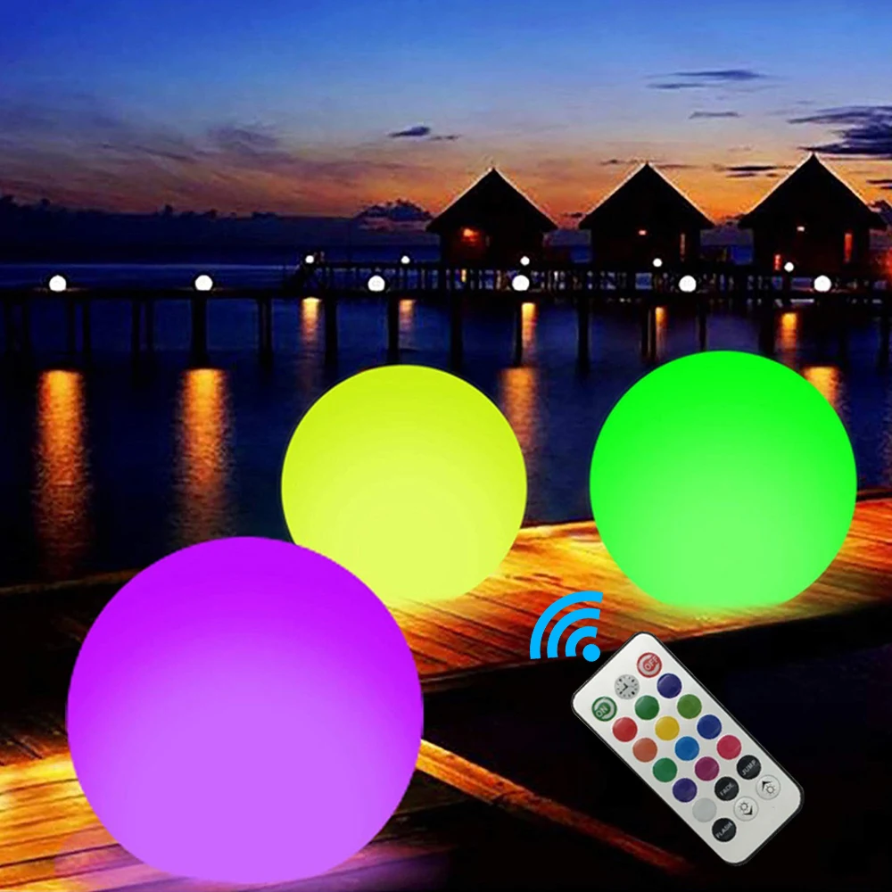 Lumière Piscine Flottante,Lampe Solaire Piscine avec RGB Couleurs  Changement,Étanche Boule Lumineuse Piscine,Lumières de Piscine à LED  Extérieures