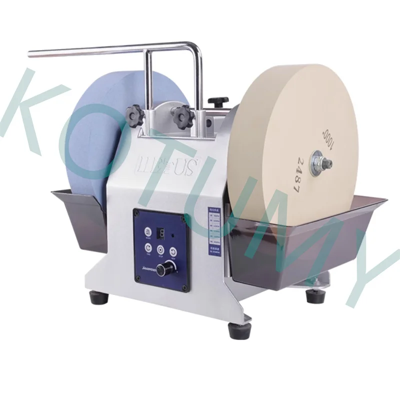 300W H10X Electric Knife Grinder Household Desktop 10 Inch Sharpener Tools Double Wheel Water-cooled Sharpener Machine