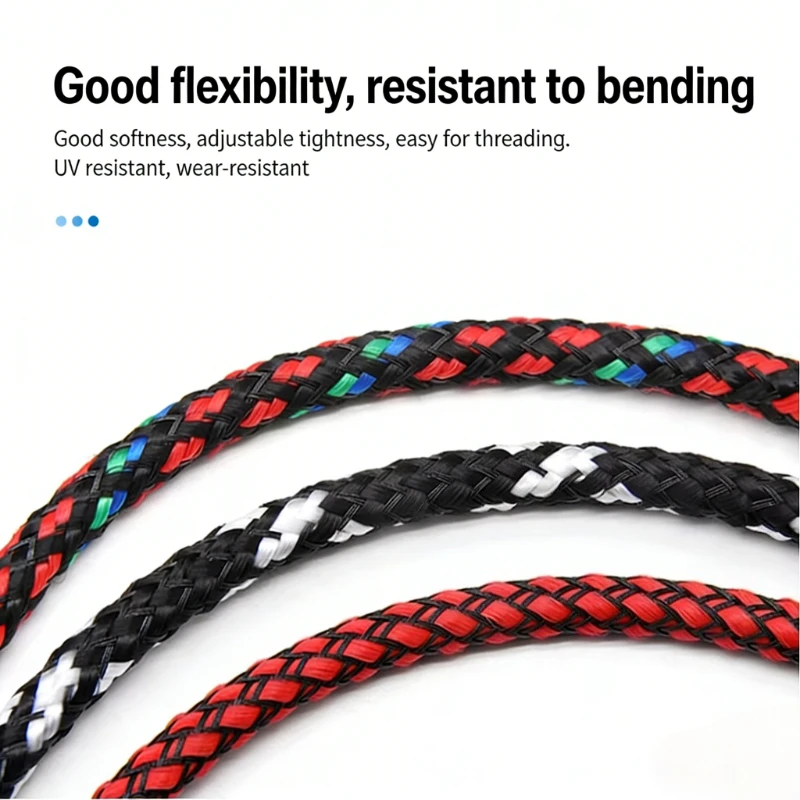 Durable Braided Wire Sleeve, Insulated Cable Protection Sheath