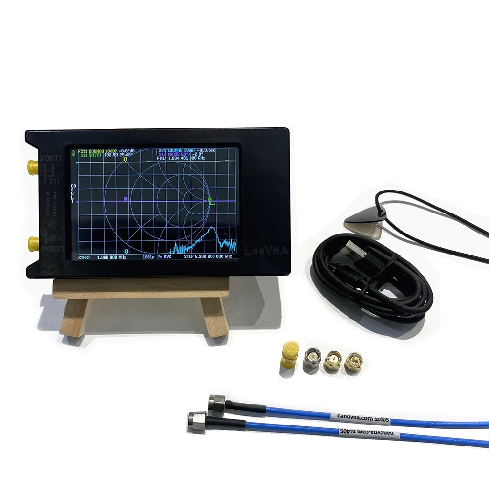 

LiteVNA-64 50KHz-6.3GHz LiteVNA 4Inch Contact Screen Vector Network Analyzer HF VHF UHF Antenna Analyzer Update NanoVNA